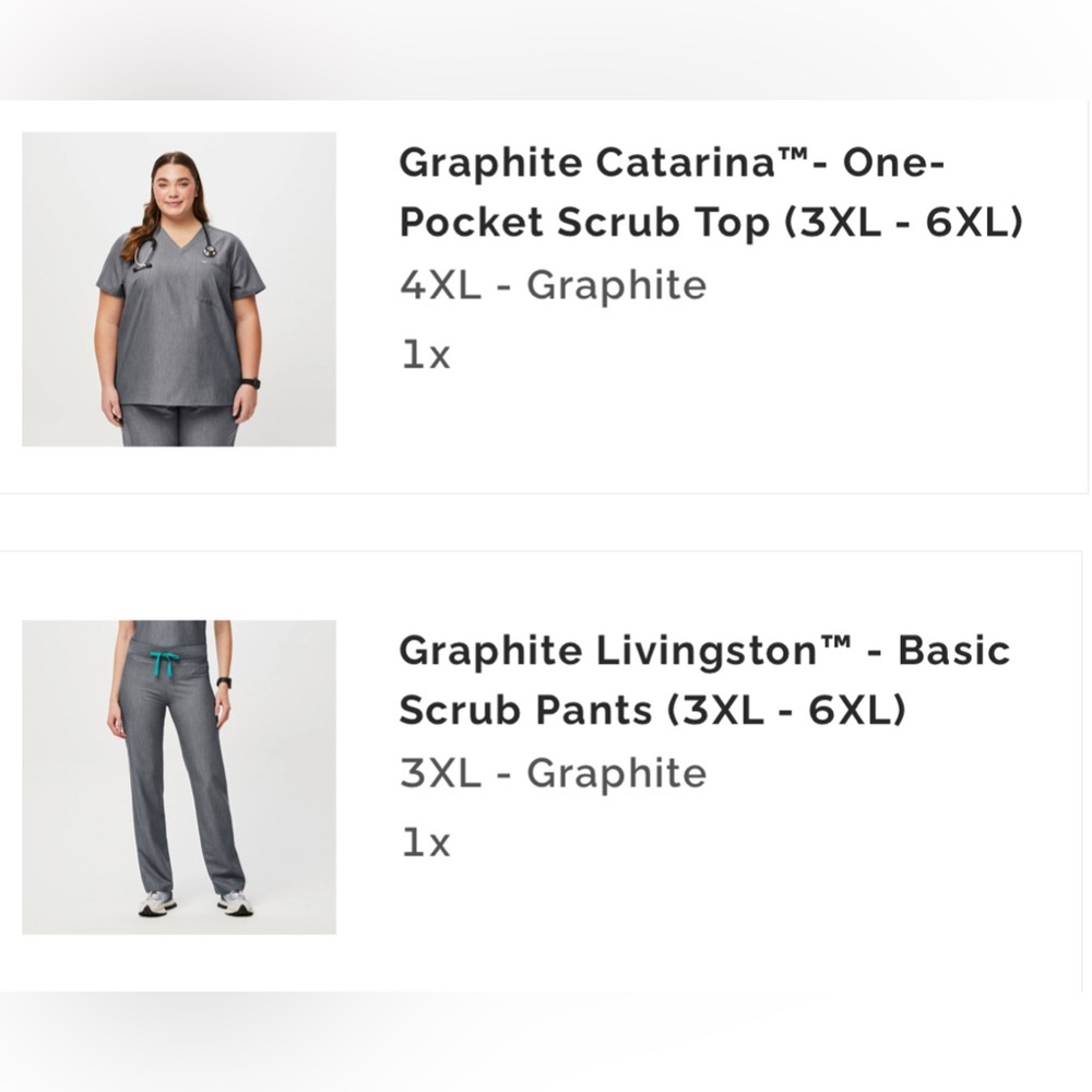 Figs Graphite Scrub Set